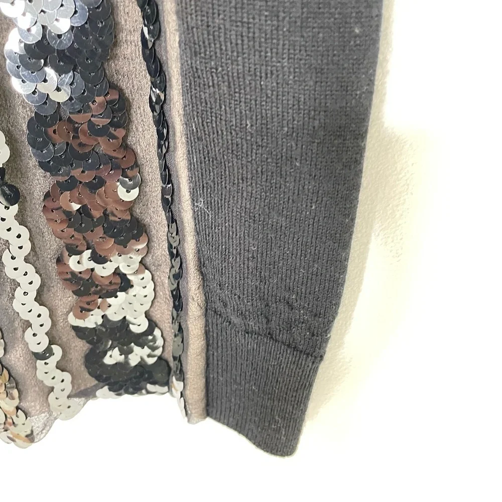 Statement Top | Tory Burch Sequin Embroidered Sleeveless Silk Fine Knit Sweater